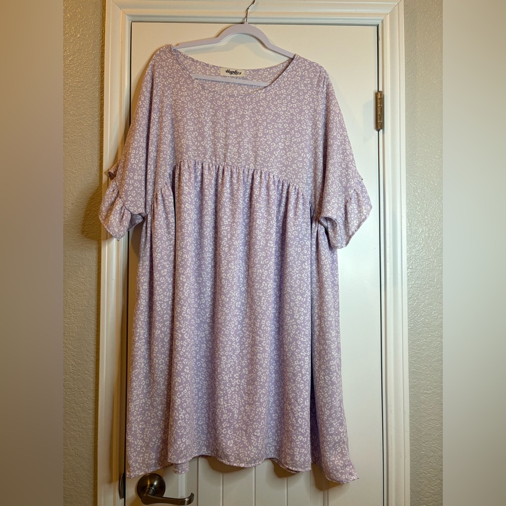 Haptics Purple Floral Dress